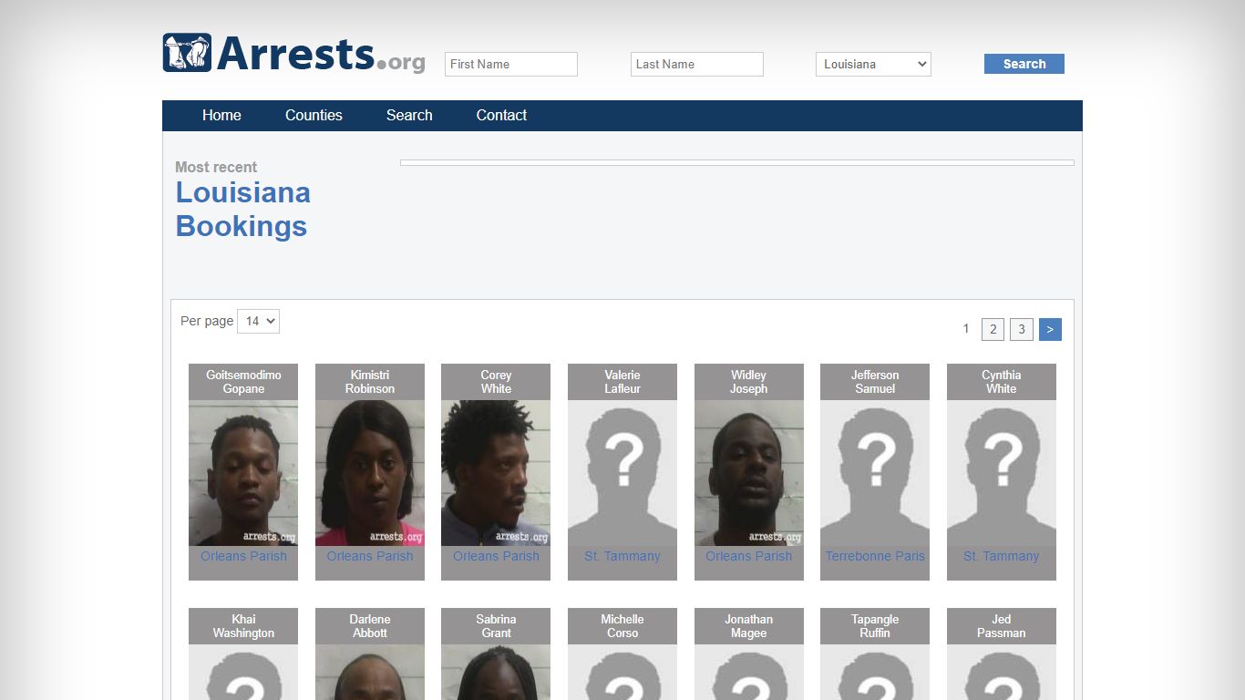 Louisiana Arrests and Inmate Search